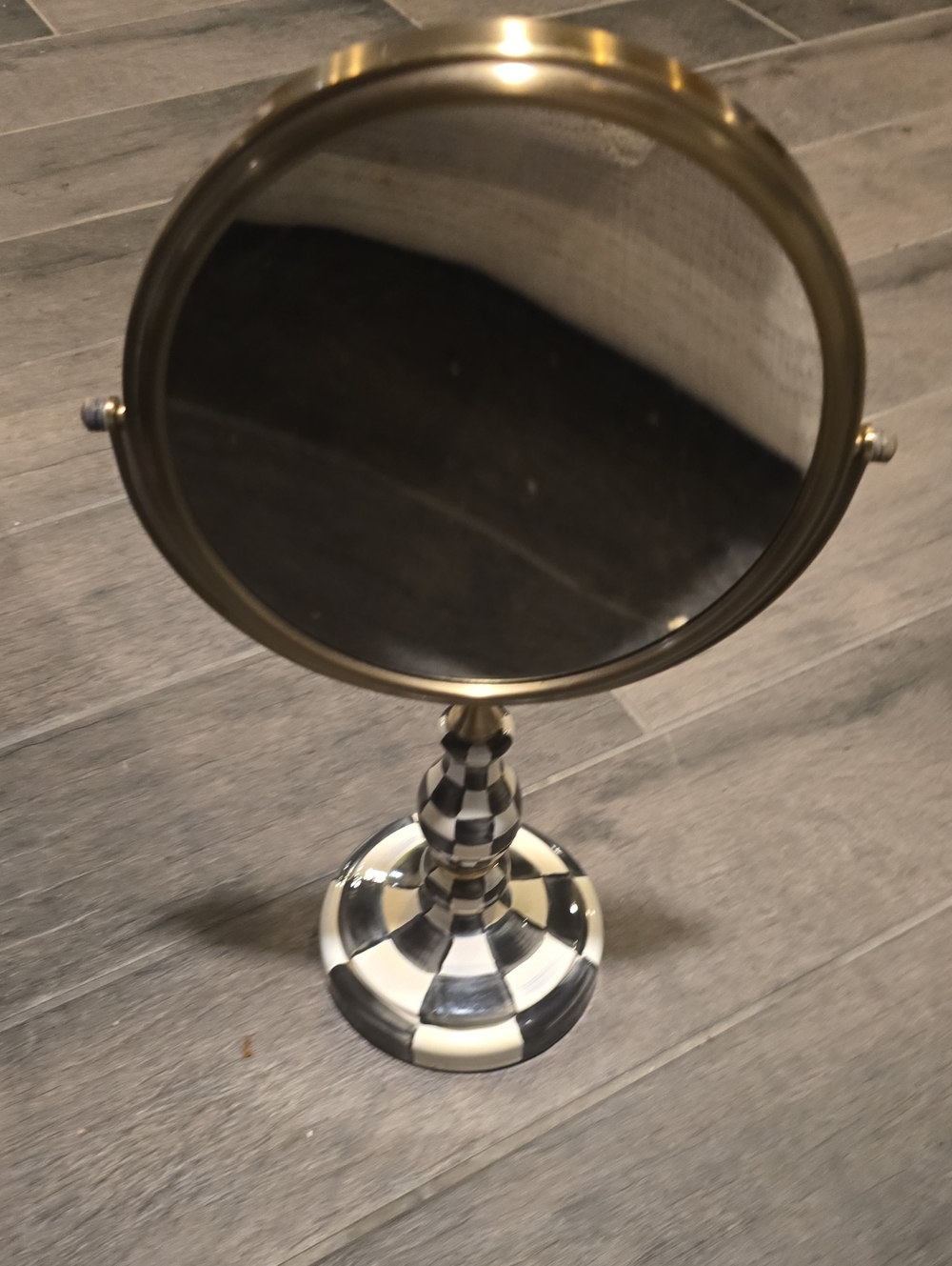Mackenzie Childs Vanity Mirror Courtly Check New